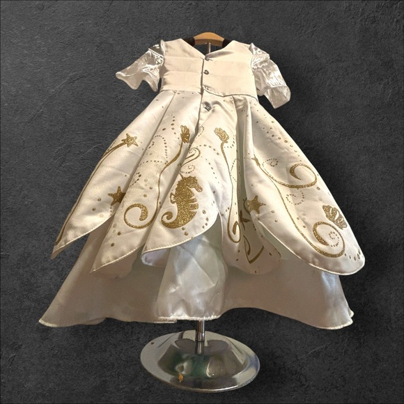 Disney 3T Formal Ariel Satin, Chiffon, Layered Wedding Dress. Exclnt cndtn. - Picture 4 of 14